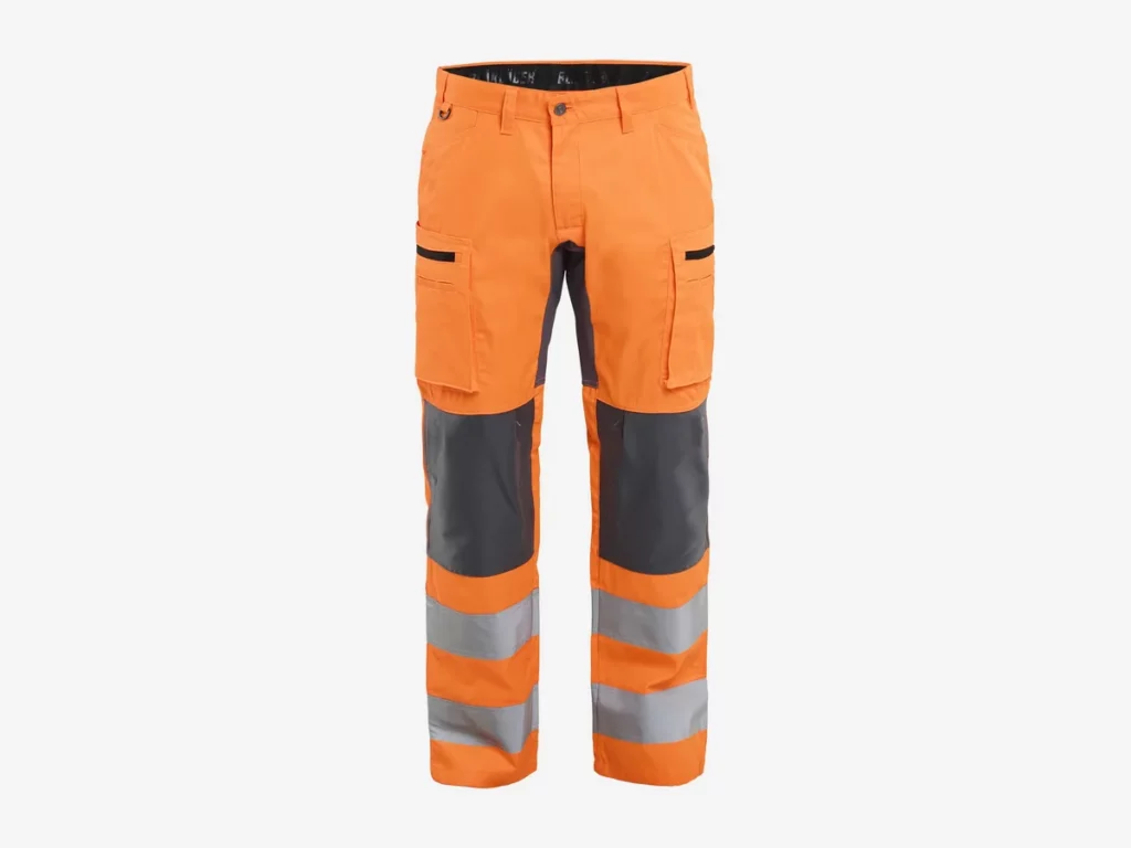 Blåkläder 1585 High Vis werkbroek met stretch